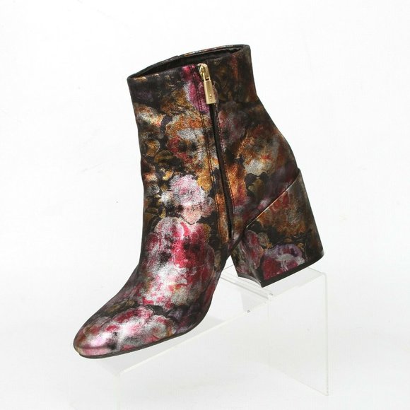 Kenneth Cole Reeve Floral High Heel Ankle Boot 11M - Picture 2 of 12